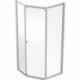 Dušo kabina IDO Showerama 8-3 100x100, skaidrus stiklas