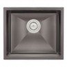 Nerūdijančio plieno plautuvė D5843HT BLACK su sifonu 1.0 mm
