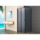 Dušo kabina RAVENA black DW 80x80