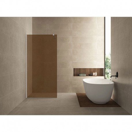 Dušo sienelė WIESBADEN Slim BRN 90x200, chrome