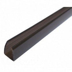 Profilis 2.1m 16mm bronza-pilkas