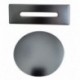 Detalė vonios sifono apdailos Gun Grey