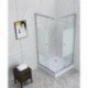 Dušo kabina SC90 90x90 su pusapvaliu  padu