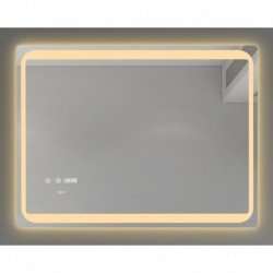 Veidrodis 45631 LED išmanus su funkcija nuo rasojimo, laikrodžiu ir termometru