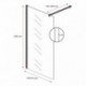 Dušo sienelė CLEAN 80x200 chrome
