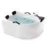 Masažinė vonia SERIN EU-026B kairinė su vandens ir oro masažu, vandens šildytuvu