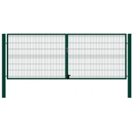 Vartai su dviem stulpais 1530x3000 mm (Ral6005)