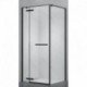 Dušo kabina PRESTIGE 100x100 juoda/skaidri be pado