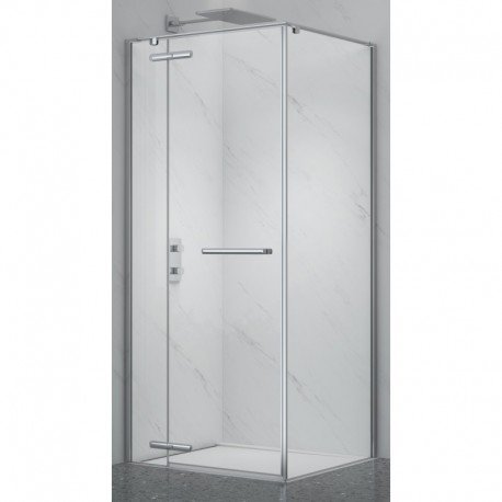 Dušo kabina PRESTIGE 120x90 chrom/skaidri be pado