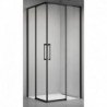 Dušo kabina ELEGANCE 90x90 juoda/skaidri be pado
