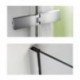 Dušo kabina AQUALUX Hinged DW 100x90, dešininė