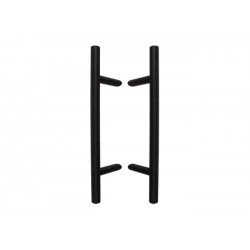 Dvipusė apvali rankena su lenktu tvirtinimu.Ilgis nuo 600mm. iki 1400mm.