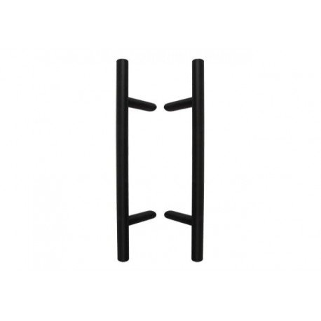 Dvipusė apvali rankena su lenktu tvirtinimu.Ilgis nuo 600mm. iki 1400mm.