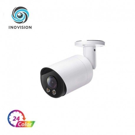 5MP IP Bullet cilindrinė vaizdo kamera VAI2047HK F2.8 BALTA 24 Color spalvotas naktinis matymas