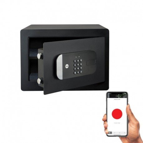 Baldinis seifas YALE  aukštis 25cm,plotis 35cm su elektrine spyna. Yra galimybė atrakinti telefonu