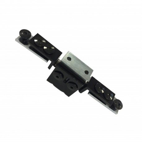 Vyris paslėptas apsauginėms metalinėms durims 754/MN  3D reguliavimas  juodas