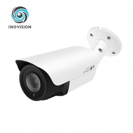 12MP cilindrinė IP vaizdo kamera su  valdomo priartinimo funkcija balta