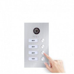 Video telefonspynė iki 4 abonentų 4 objektai sidabrinė 97220-4-1080P