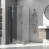 Dušo kabina AQUALUX Hinged DW 90x100, kairinė