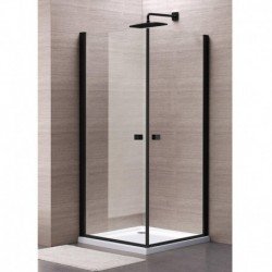 Dušo kabina MESINA Black DD 80x80
