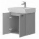 Vonios kambario spintelė su praustuvu Piccolo PC-50 pilka pakabinama