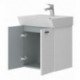 Vonios kambario spintelė su praustuvu Piccolo PC-60 balta pakabinama