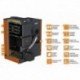 Katilas granulinis PELLET UNI 20 su 20kW degikliu ir 320 l talpa su KIPI ROT degikliu