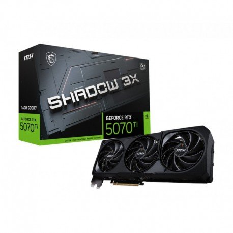 Vaizdo plokštė MSI GeForce RTX 5070 Ti 16G SHADOW 3X OC Bulk Pack