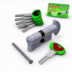 Cilindras K22 TOP Security 62mm ilgio su užsuka