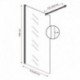 Dušo sienelė FROST 90x190 chrome