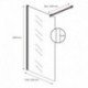Dušo sienelė CLEAN 120x200 chrome