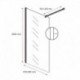 Dušo sienelė VILA 80x200 white