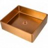 Nerūdijančio plieno plautuvė S4837HYB bronze 1.2 mm padedama ant stalviršio