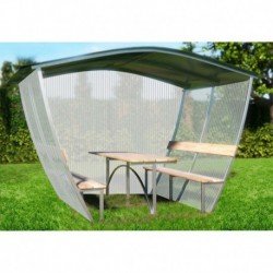 Pavėsinė Nevada 5m uždengtas stogas, šonai ir galas