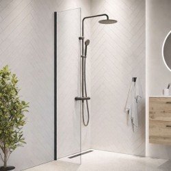 Dušo sienelė AQUALUX 30x200 black