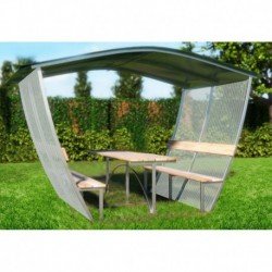 Pavėsinė Nevada 6m uždengtas stogas ir šonai