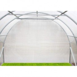 Šiltnamio tunelis 8m ilgio su polikarbonatine danga uždengtas tunelis ir vienas galas