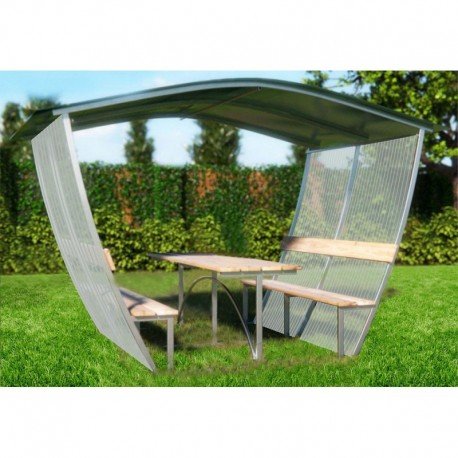 Pavėsinė Nevada 4m uždengtas stogas ir šonai