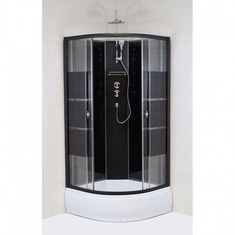 Dušo kabina ERA 90 BS Black Vario