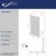Dušo sienelė AQUABATOS Walk-in T8 120, black