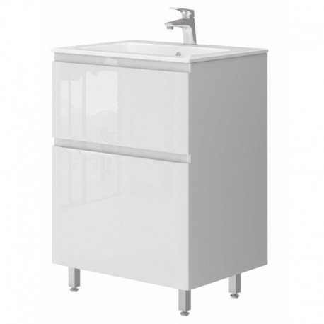 Vonios kambario spintelė su praustuvu Ester ES-60 balta