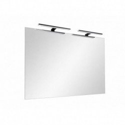 Veidrodis su LED šviestuvais Aourow2 Black 120x80