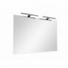Veidrodis su LED šviestuvais Aourow2 Black 120x80