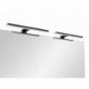 Veidrodis su LED šviestuvais Aourow2 Black 120x80