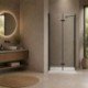 Dušo kabina SANREMO Black DW 90x90