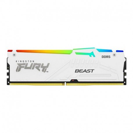 Kingston KF564C32BWEA-32 32GB 6400MT/s DDR5 CL32 DIMM FURY Beast White RGB EXPO 