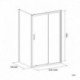 Dušo kabina CITY Asti 120x80 black
