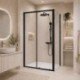 Dušo kabina CITY Asti 100x90 black