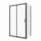 Dušo kabina CITY Asti 100x80 black