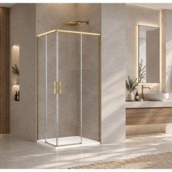 Dušo kabina FIRENZE Gold 90x90